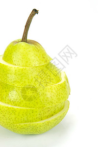 梨蔬菜水果白色杂货饮食绿色食物食品背景图片