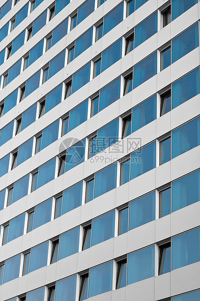 办公室视窗背景窗户褐色镜像城市商业建筑蓝色场景反射玻璃图片