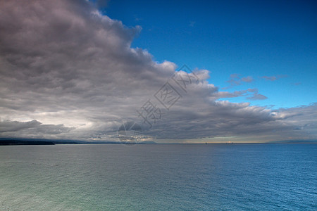 风暴前线云景海洋海岸线蓝色日落天空海岸公园滚动风景图片