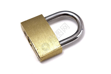 挂隔锁金子宏观金属白色钥匙挂锁安全图片