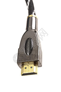 HDMI 电缆信号电子产品灵活性金子界面电视技术黑色创新电脑图片