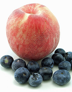 水果果食物水果蓝色背景图片