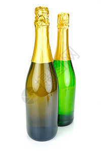 香槟火花白色庆典派对瓶子瓶装饮料背景图片