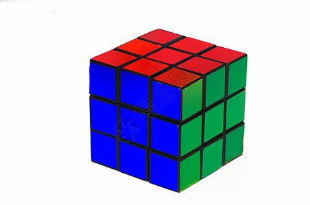 魔方绿色蓝色游戏几何学玩具立方体红色智力图片