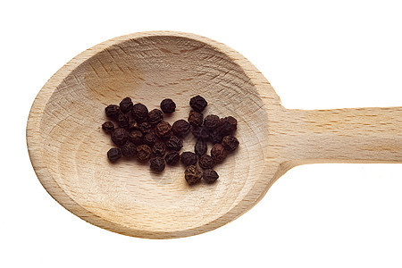 木勺的草药和香料     胡椒静物农业勺子木头食物种子图片