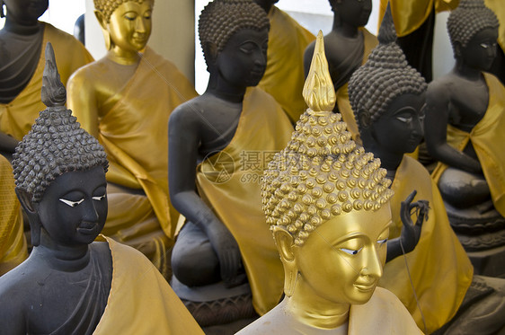 佛艺术寺庙雕塑雕像崇拜佛教徒古董文化智慧金子图片