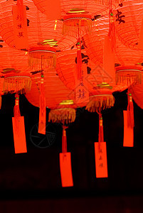 红色 红色和美丽的中国灯笼艺术崇拜祷告书法纪念碑派对旅行古董建筑文化图片