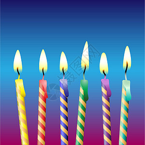 蜡烛辉光蛋糕装饰烛光火焰烧伤灯芯念日生日点燃图片