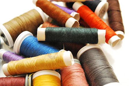 线索的共享纺织品纤维儿子卷轴织物裁缝圆柱形细绳螺纹手工图片
