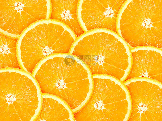 橙色切片柑橘水果背景摘要橙子宏观照片活力肉质工作室圆圈摄影食物图片