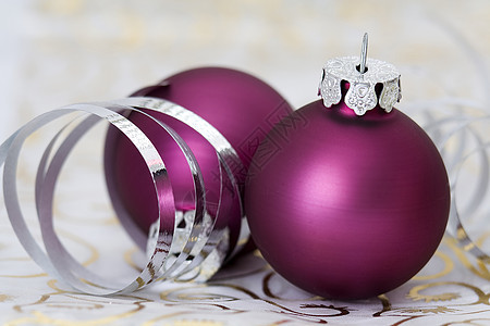圣诞节球庆典玻璃磨砂装饰品装饰紫色风格玩具季节性粉色图片
