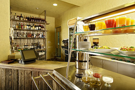 内部的装饰门帘餐厅枕头家具酒店咖啡店环境建筑学财产图片