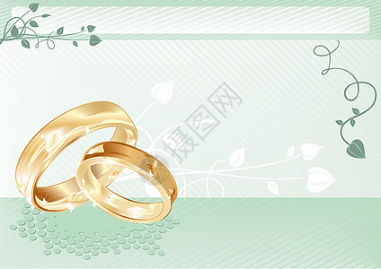 结婚卡仪式花瓣邀请函叶子信封空白公告横幅卡片戒指图片