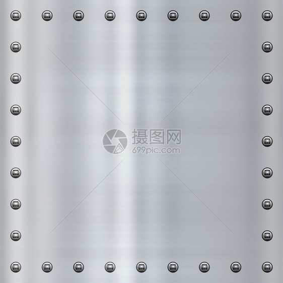 钢合金金属底底电镀铆钉床单工业盘子插图图片