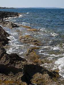 岩礁风景砂岩假期侵蚀海岸吸引力天蓝色蓝色潜水岩石图片