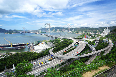 清马桥建筑蓝色运输运动射线天空城市辉光速度汽车图片