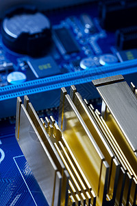 电子插座电气电路板蓝色电脑宏观主板电压技术工程图片