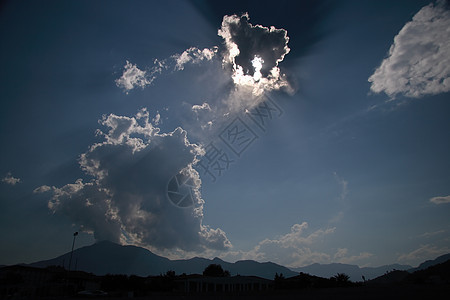 天堂风景臭氧天空太阳阳光季节天气阴影自由日落风暴图片