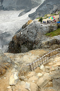 塔古库班普腊胡火山坑闲暇乐趣传奇家庭娱乐火山爬坡快感全景绿色图片
