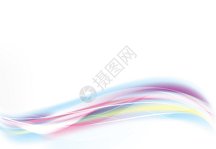 摘要矢量波蓝色和粉色颜色横幅韵律网络紫色艺术条纹活力白色微风流动图片