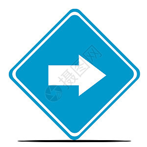 指示交通标志橙子钻石概念路标白色商业阴影运输指针图形化背景图片