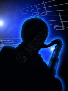 sax 播放器音乐俱乐部萨克斯手夜店乐器反光板演员音乐家男人音乐会图片