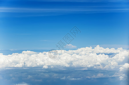 云青色天空蓝色水平自由天气白色气象愿望图片