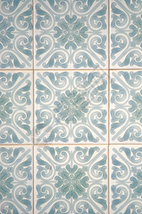 传统葡萄牙阿祖列霍斯陶瓷制品文化瓷砖艺术蓝色房子图片