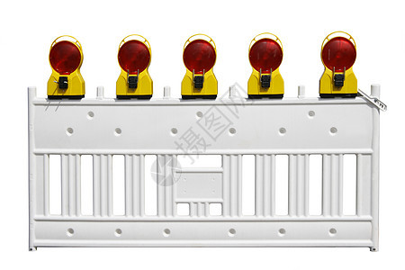 障碍屏障城市工程道路白色栅栏街道红色路障安全图片
