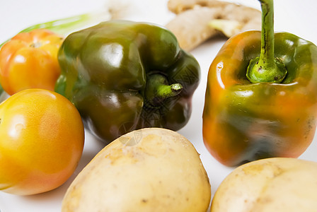 蔬菜营养影棚食物食品农场生活胡椒土豆背景农产品图片
