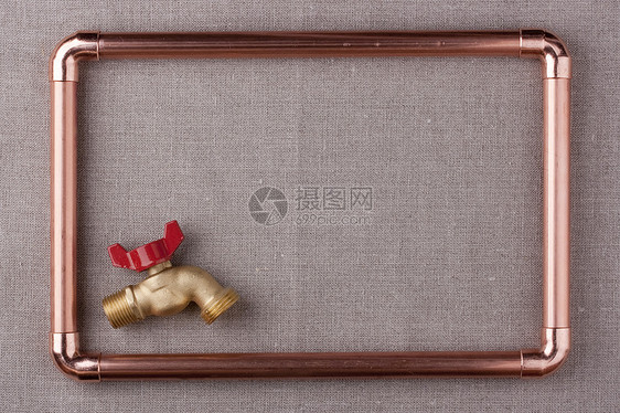 框架红色黄铜生产化合物阀门龙头技术织物管道图片