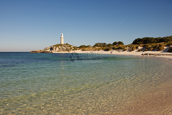 Rottnest 灯塔海洋地标历史海滩导航旅行建筑学假期援助建筑图片