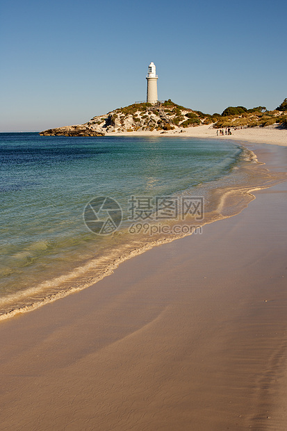 Rottnest 灯塔警告援助历史旅行海滩导航地标假期海洋建筑学图片