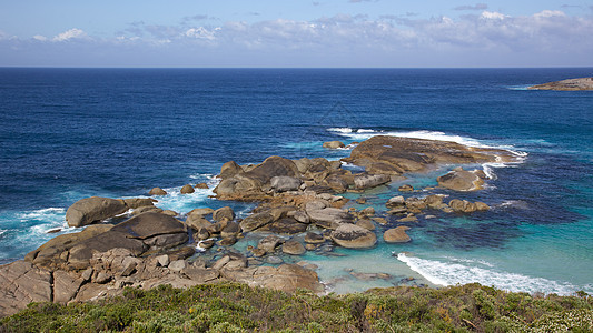 低地海滩海岸线沿海海浪支撑海景海洋风景海岸岩石冲浪图片