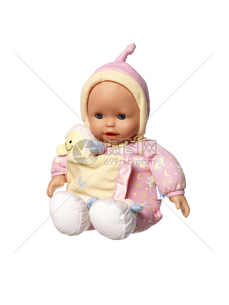 Doll 玩偶娃娃女孩吉祥物工作室静物慰藉粉色婴儿女婴奶嘴安慰图片