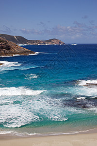 盐洞海滩岩石支撑海景海洋海浪闲暇海岸海岸线风景图片