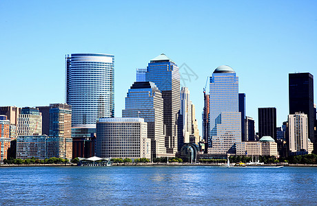 下曼哈顿天线摩天大楼城市景观中心水路海港建筑学港口商业公园图片