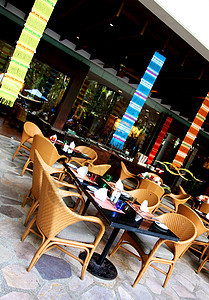 餐馆餐厅设计师玻璃风格咖啡店生活奢华餐饮家具桌子图片