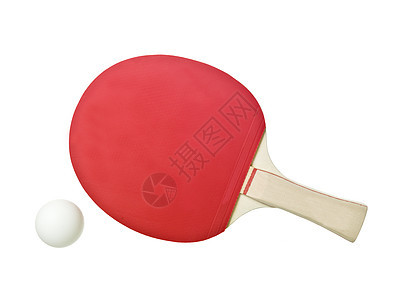 表 网球红色白色桌子对象运动球拍木头背景图片