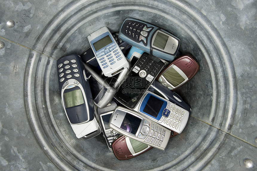 弹出手机电话垃圾环境电池生态电子产品回收高清图片下载正版图片320444181摄图网
