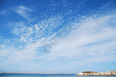 Baleal海滩巨石戏剧云风海景支撑海岸线岩石海岸海洋旅行场景图片