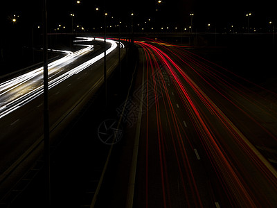 夜间交接交通红绿灯红色街道顶峰方向红灯照明停车高峰图片