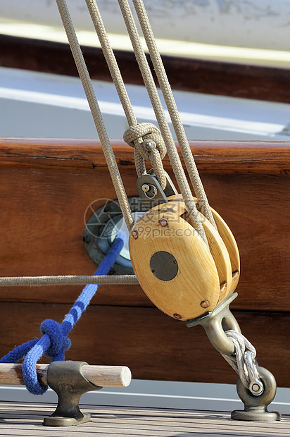 航行滑轮航海帆船血管绳索游艇索具图片