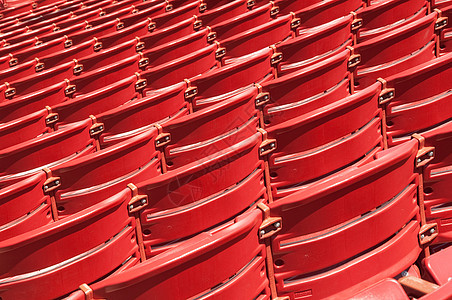 礼堂座位剧院竞技场运动椅子塑料体育场红色图片