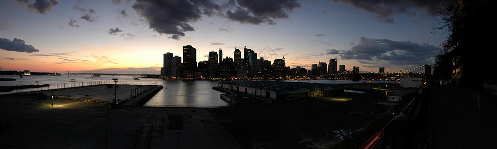 纽约全景建筑旅行反射市中心商业景观摩天大楼日落天空城市图片
