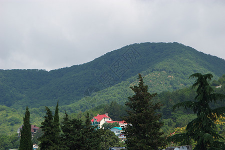 山脉视图城市风景蓝色天空季节自由天气土地环境树木图片