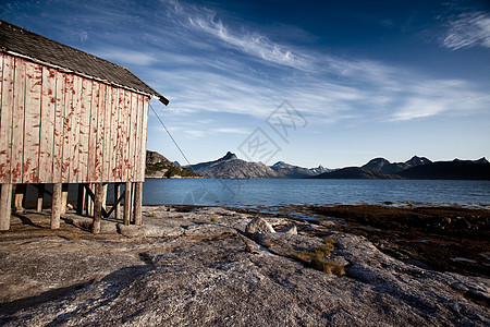挪威海岸船坞图片