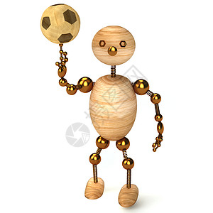 足球3D的木柴人喜悦齿轮男人皮革世界斗争锦标赛杯子娱乐插图图片