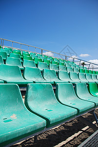 体育场绿色漂白器观众乌鸦娱乐塑料奇观闲暇游戏足球运动员蓝色图片