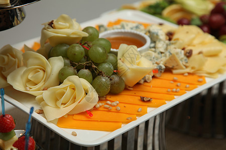 切除几种乳酪餐厅美食集装箱桌子庆典婚礼服务小吃食欲推介会图片